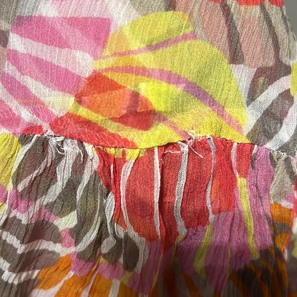 Trina Turk Floral Print Silk Belted Maxi Dress - Picture 14 of 14